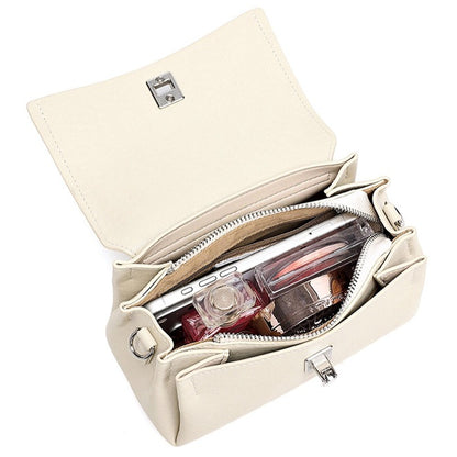 Featherlight Pebbled Genuine Leather Pillow Clutch Bag