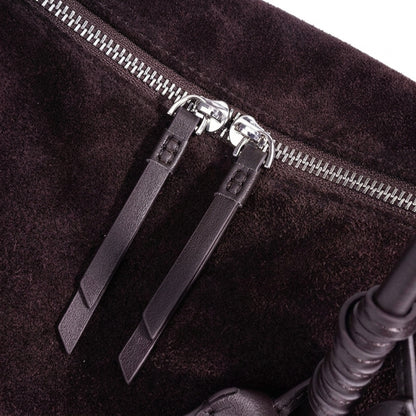 Schicke matte Baguette-Clutch aus echtem Leder
