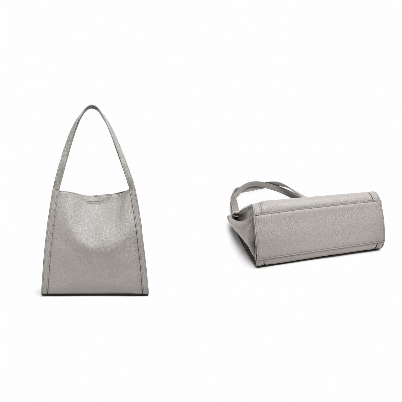 Supple Genuine Leather Spacious Tote Clutch Bag