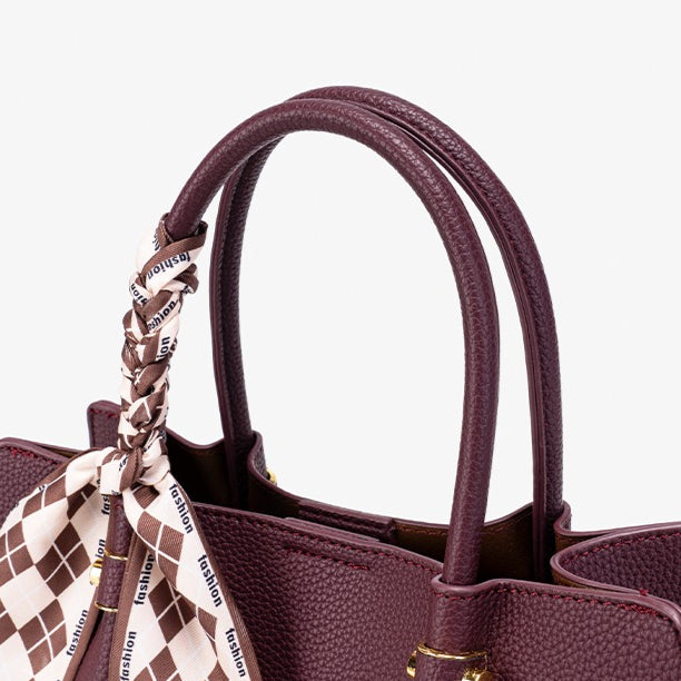 Modern Sleek Vegan Eco-Leather Tote Clutch Bag