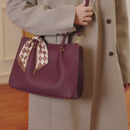 Modern Sleek Vegan Eco-Leather Tote Clutch Bag