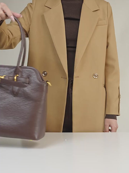 Women's Vintage Grain Leather Tote Bag