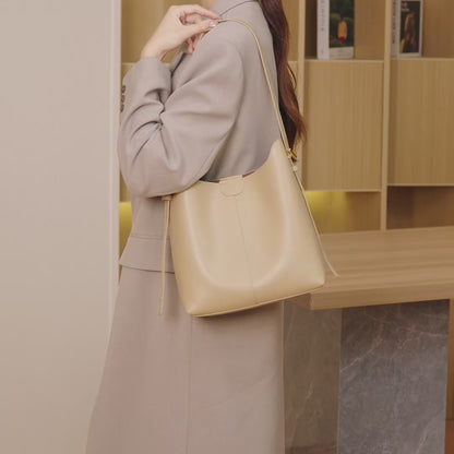 Classic Minimalist Vegan Eco-Leather Hobo Tote Clutch Bag