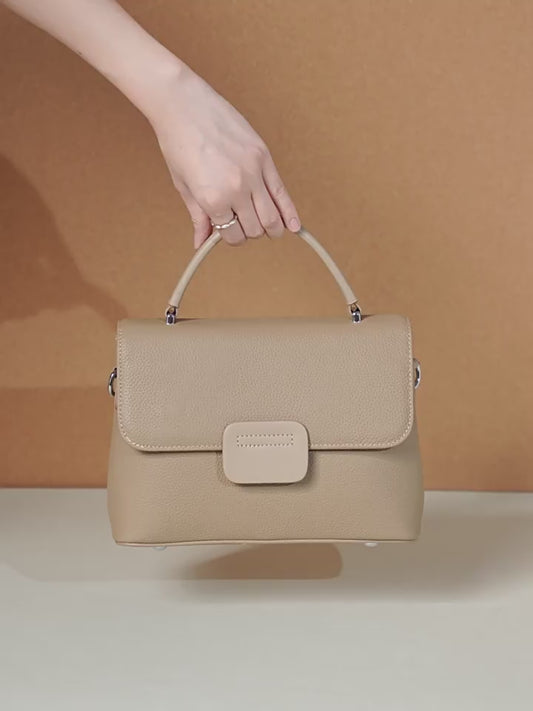 Minimalist Top-Grain Cowhide Handheld Envelope Crossbody Bag