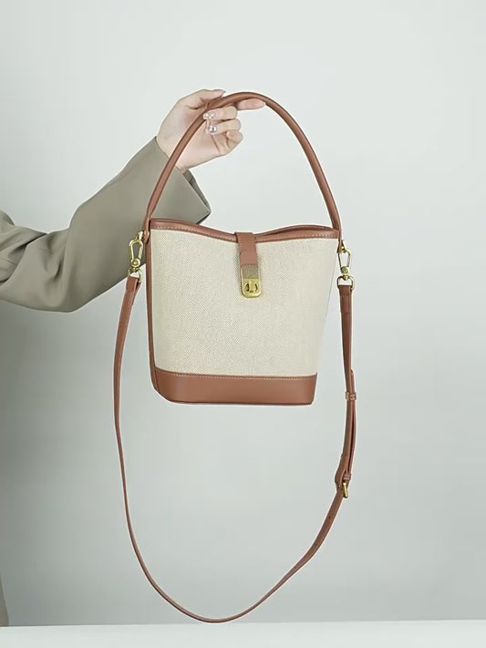 Niche – Commuter – Gewebte Schultertasche in Farbblockdesign
